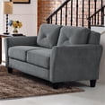 thumbnail image 4 of LifeStyle Solutions Transitional 2 Piece Sofa and Loveseat Set in Dark Gray, 4 of 10