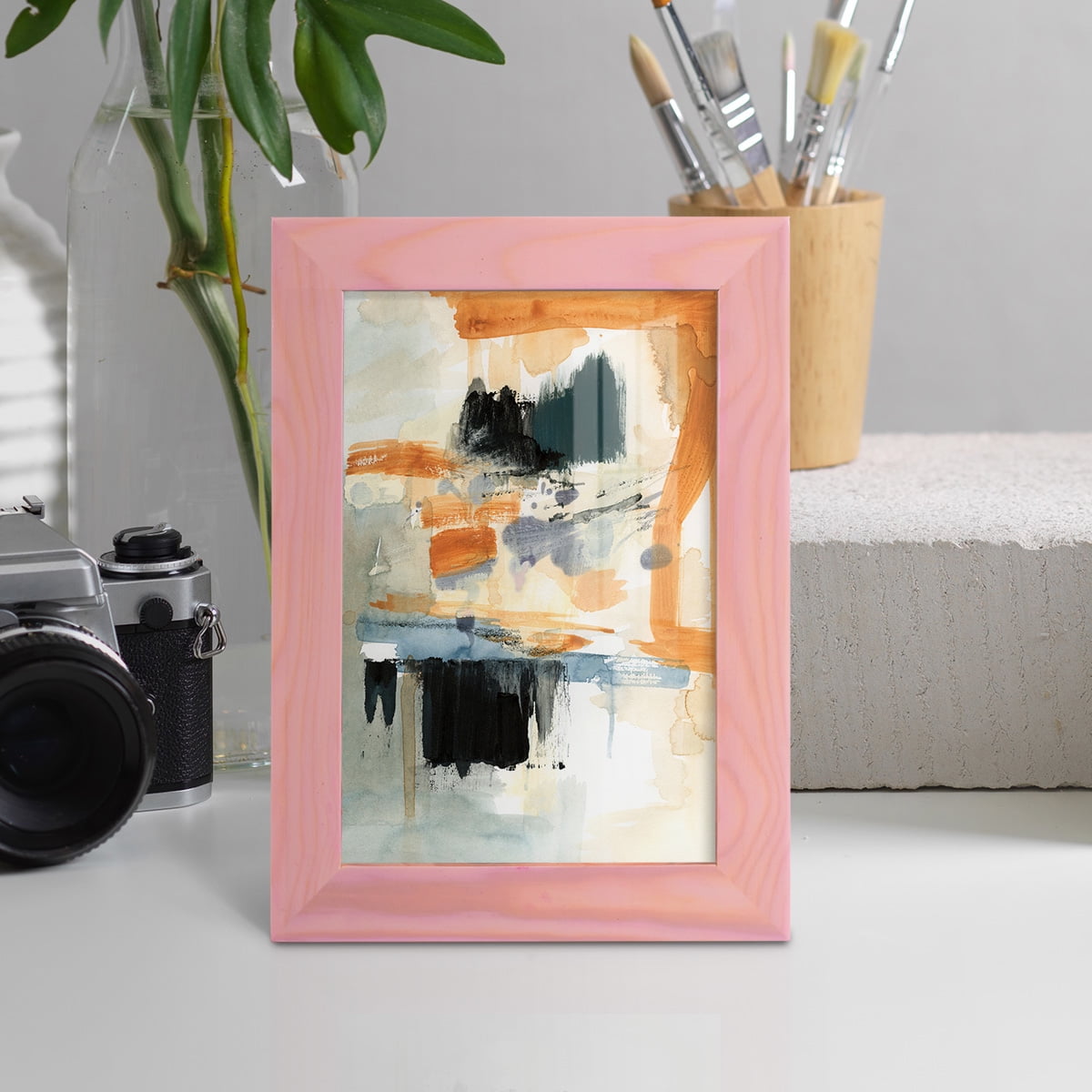 Seria II - Framed Print w/glass - Sunset Pink