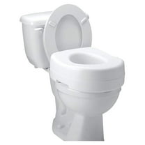 Raised Toilet Seat Economy 5-1/2 Inch White 300 lbs 1/Each