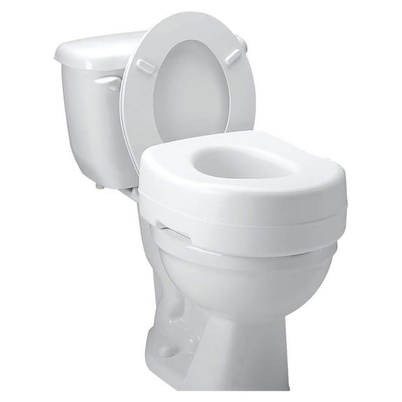 Raised Toilet Seat Economy 5-1/2 Inch White 300 lbs 1/Each