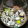 thumbnail image 5 of Muñeca Panda Figures HUOGUO en miniatura con forma de jardín de hadas, 16 piezas, 5 of 5