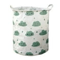 thumbnail image 3 of Stylish Patterned Linen Laundry Hamper Large Open Top Breathable Fabric For Bedroom Bathroom Durable And Easy Design, 3 of 5