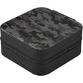 thumbnail image 3 of GZHJMY Camouflage Small Jewelry Box, Portable Leather Travel Jewelry Storage Case for Rings Earrings Necklace Bracelets, 3 of 7