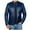 Dark Blue, variant on Tauxra Men's Leather Jacket Men's Big and Tall Solid Color Leather Jacket with Zipper Pocket Long Sleeved Stand Up Collar Classic Basic Outwear