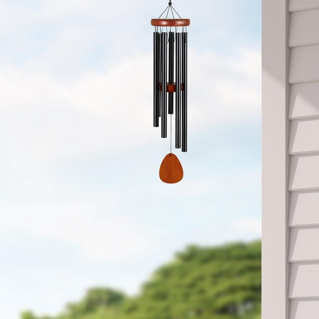Carillón de viento colgante, carillón de viento de aluminio, jardín al aire libre, regalo para el hogar, colgante de campana de viento para entrada, Con óvalo