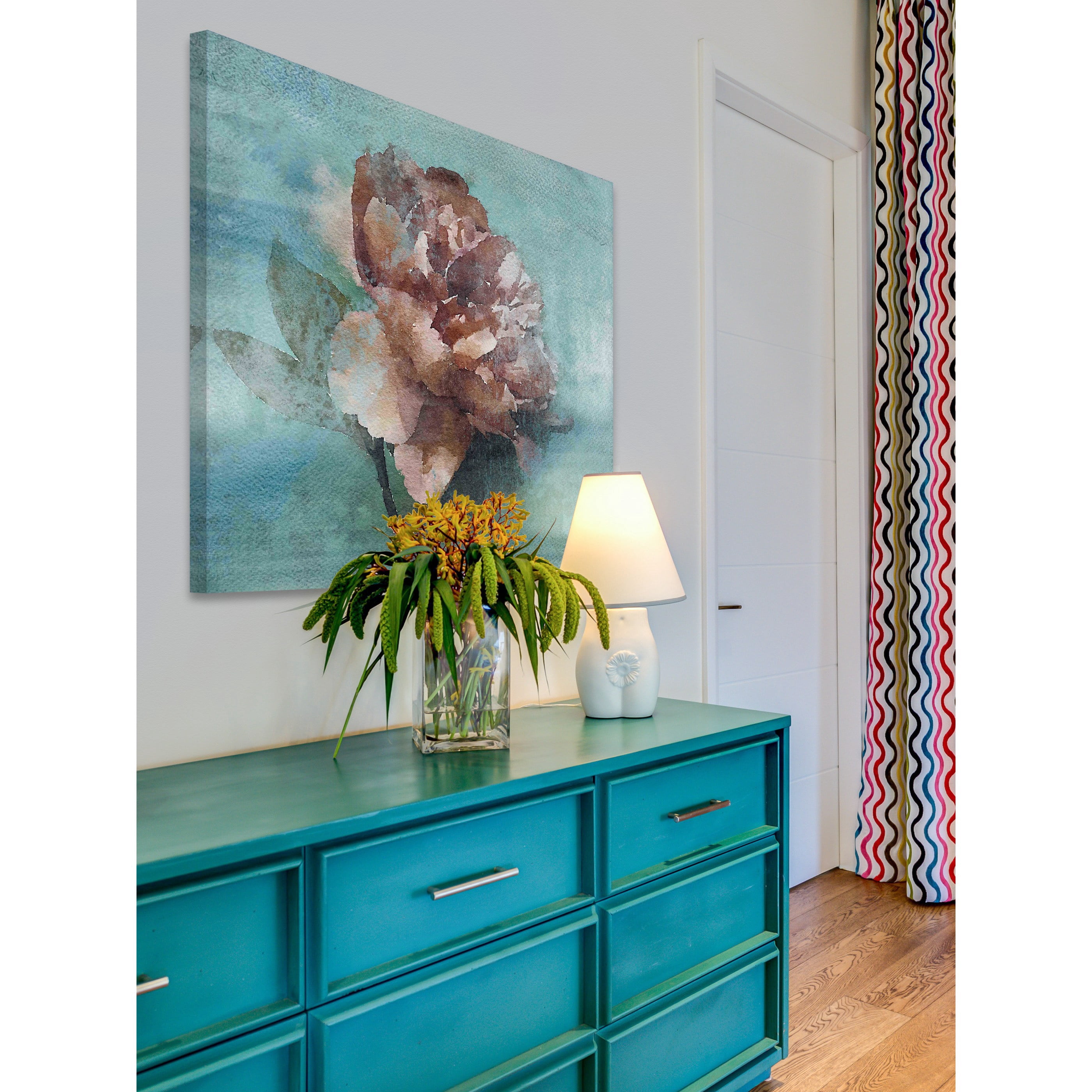 Marmont Hill - "Pink Radiance" by Irena Orlov Painting Print on Wrapped Canvas