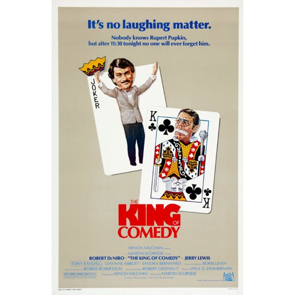 Western Graphic King Of Comedy Movie Poster 11inx17in Mini Poster 11x17 poster Color Category: Multi, Unframed, Ages: Adults, Rectangle