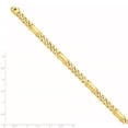 thumbnail image 2 of Solid 14k Yellow Gold 7.5mm Unique Link Bracelet 8", 2 of 3