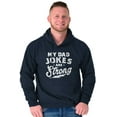 thumbnail image 4 of My Dad Jokes Are Strong Funny Fathers Men's Big & Tall Graphic Hoodie Brisco Brands 3X, 4 of 5
