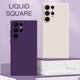 thumbnail image 2 of Square Liquid Silicone Case for Samsung Galaxy S23 Plus Ultra 360 Protective Soft Fabric Phone Back Cover S22 23 S23Ultra Armor, 2 of 5