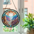 thumbnail image 5 of Pawberry Canyon Window Hanging Stained Glass, Canyon Suncatchers for Windows Stained Glass, Stained Glass Canyon suncatcher, 5 of 7