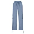 thumbnail image 3 of Patlollav Womens Pants with Pockets Loose Casual Pants Dressy Lightweight Ladies Baggy Cargo Pants for Hiking, 3 of 6