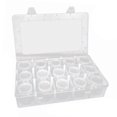 thumbnail image 2 of Lipstore Bead Organizer Clear Empty Rectangle Dustproof Bead Storage Containers with Lids 15 Pumpkin Bottles, 2 of 8