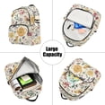 thumbnail image 5 of FORMRS Mini Backpack Purse for Women Travel Daypack Casual Shoulder Bag, Birds and Teapots, 5 of 7