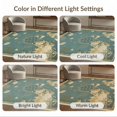 thumbnail image 7 of ODIKA 8'x10' Washable Area Rug Non-Shedding, Easy Care, Vintage Nautical Map Ocean Compass Coral Border Wave Reef Turtle Flowing Dynamic for King Size Bedroom Under Bed, Master Suite, 7 of 7
