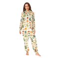thumbnail image 2 of FORMRS Onesies Pajama for Adults Unisex Hoodie Winter Jumpsuit One Piece Sleepwear, Sizes S-2XL, Leaves Pattern, 2 of 7