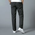 thumbnail image 4 of Akiihool Mens Casual Pants Men's Straight Fit Resistant Flat Front Chino Pant (GY1,L), 4 of 5
