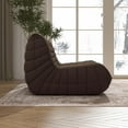 thumbnail image 6 of WHGBJA Lazy Floor Togo Sofa Lounger High-Density Sponges Filling and Comfy for Adults Loveseat Oversize Bean Bag Chair, Coffee, 6 of 9