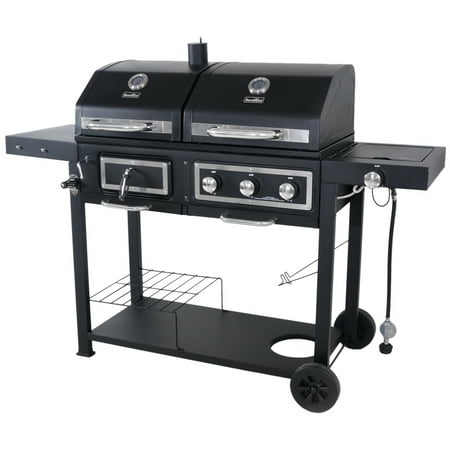 Combination Gas Grill - Revoace Dual Fuel Combination Charcoal/Gas Grill