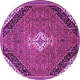 thumbnail image 1 of Ahgly Company Indoor Round Medallion Purple Traditional Area Rugs, 6' Round, 1 of 4