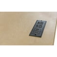 thumbnail image 2 of Modern Wood Half Pedestal Desk Wood Fully Assembled Light Brown, 2 of 16