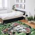 thumbnail image 6 of Area Rugs Indoor Non-Slip Rectangle Rug 2x3 Ft Vintage Animal Summer Plant Palm Leaves Elephant Ethnic Rug Rubber Backing Floor Mats Non Shedding Home Decor Carpet for Entryway Living Room, 6 of 8