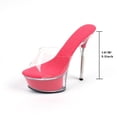 thumbnail image 3 of Women's Shoes Spring Clear Heels Sexy Sandals Slipper Girls Shoe for Party Club 14cm Heel 4cm Platform LFD-B3515, 3 of 8