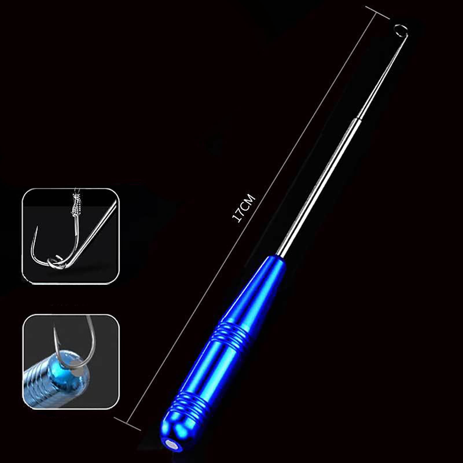 SagaSave Décrocheur D’hameçon Inox 420 – 18 Cm, 32,6 G – Anneau Pour Cordon – Polyvalent – Eau Douce/salée – Sûr Et Sans Blessure