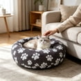 thumbnail image 4 of Win s Way Removable Washable Round Cat Bed Cover, Seasonal Comfort Replacement Mat Cover Pet Accessory, 4 of 5