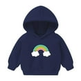 thumbnail image 2 of ibuvkizy Girls Fall Winter Hoodies Sweatshirt Christmas Long Sleeve Pullover Tops,Christmas Toddler Baby Boy's Girl's Hoodie Children's Casual Print Sweatshirt for the Baby Gift, 2 of 5