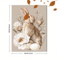 thumbnail image 3 of UXIEQU Bunny Floral Canvas Wall Decor 15.75x11.81 Inches, 3 of 8