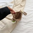 thumbnail image 4 of Bolso tejido a ganchillo Monedero de mujer Bolso de punto hecho a mano Bolso diario para niñas Mujer (Caqui), 4 of 5