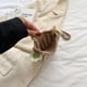 thumbnail image 4 of Bolso tejido a ganchillo Bolso Mujer Monedero Hecho A Mano Tejido Diario para Niñas Mujer Caqui, 4 of 5