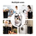 thumbnail image 5 of Sikiie Cute Cartoon Kitten Square Laundry Bag Large Collapsible Dirty Clothes Bags With Handles Waterproof Essentials Storage For College Dorm, Family, 5 of 5