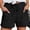 *Black, variant on Women's Drawstring Elastic Waist Shorts with Pockets ,Casual Summer Short Black,Womens Plus M