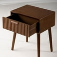 thumbnail image 2 of FOROUTIA Fluted Nightstand,Small Modern End Table with Storage Drawer, 2 of 6