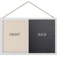 thumbnail image 6 of Sfugno Wood Bulletin Boards, 2-Pack Linen Wall Bulletin Board, Decorative Hanging Pin Board, Frame Cork Board Light Bulletin Boards for Home Kitchen Office, 6 of 8