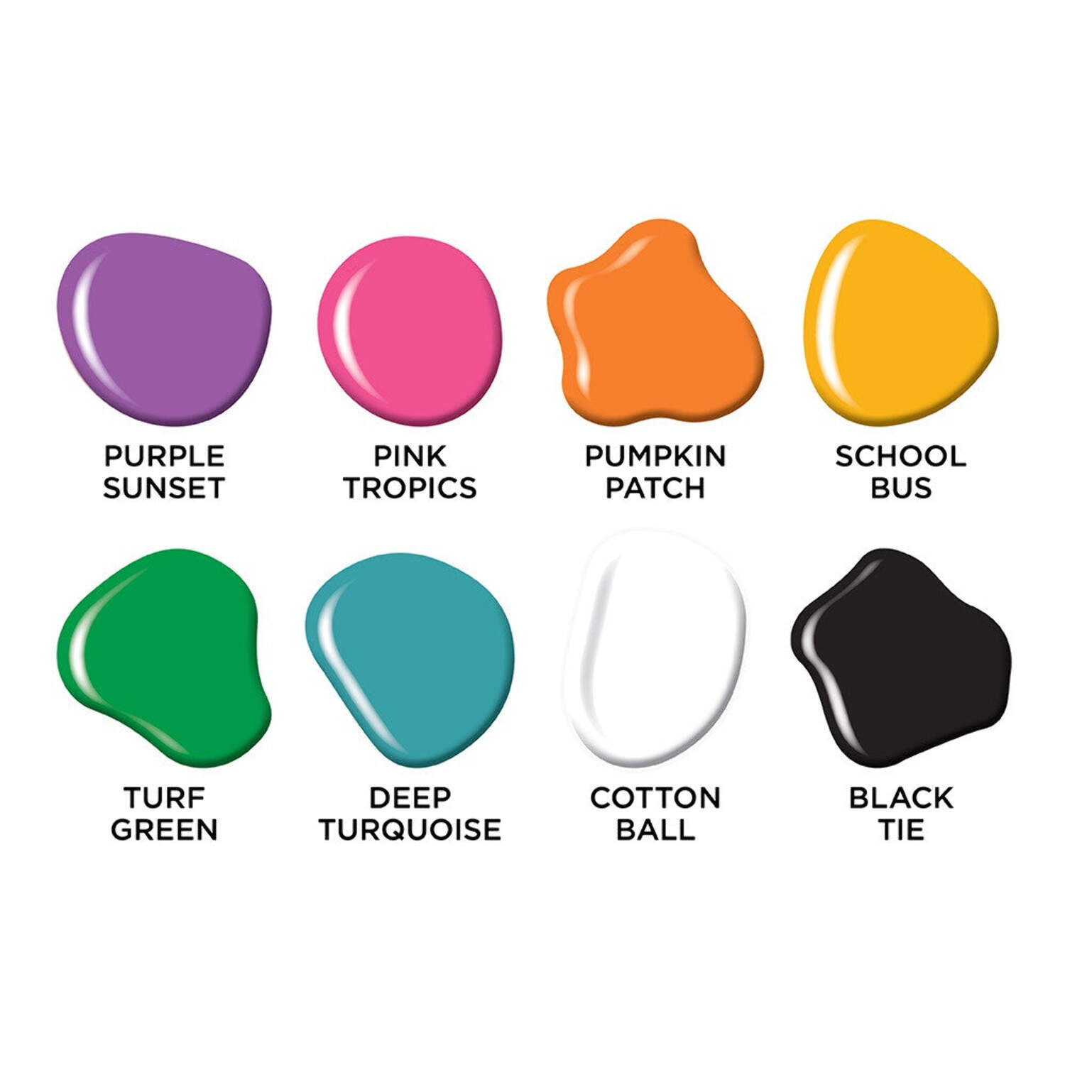 DecoArt Rainbow Mandala Acrylic Paint Set – 8-Color 2 oz each Multi-Surface Kit