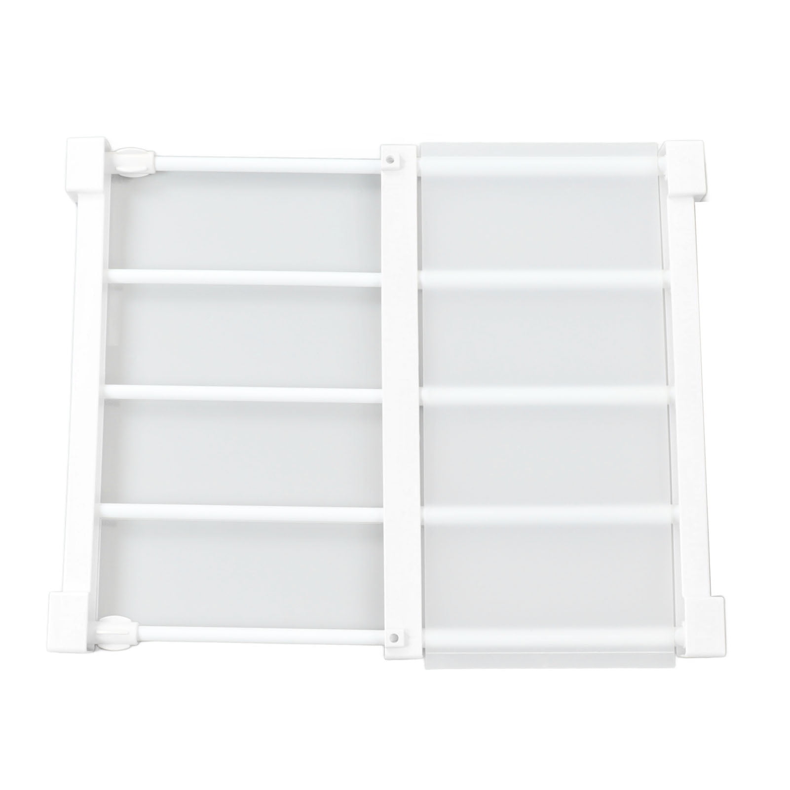 Tension Shelf Rack,Tension Rod Shelf 14.2 Expandable Closet