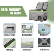 Alpicool XD35 Portable Fridge 12 Volt Car Refrigerator 25 Quart Fast Cooling Freezer for Fishing, Camping, RV, Truck, Boat-12/24V DC