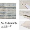 thumbnail image 6 of Boho Blue Grey Stripe Throw Pillow Covers 20x20 Inch Set of 2, Rustic Abstract Decorative Throw Pillow Covers Retro Stripe Linen Outdoor Cushion Cover for Sofa Couch Farmhouse Room Bed Decor, 6 of 7