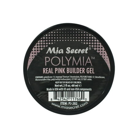Mia Secret POLYMIA BUILDER GEL IN JAR - Real Pink 2oz / 60mL