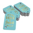 thumbnail image 2 of Inkdotpot Gold Foil Paper Hang Tags Love Is Sweet Wedding Favor Tags 50 Pack, 2 of 6