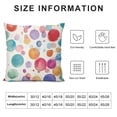 thumbnail image 5 of COMIO  Throw Pillow Covers Watercolor Polka Dot Circles Rainbow Colorful Square Pillowcase for Home Decor Sofa Car Bedroom Pillow case, 5 of 5
