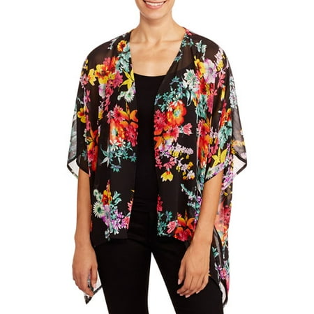 Women's Floral Kimono - Walmart.com