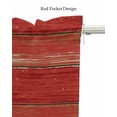 thumbnail image 5 of Red Wood Grain Kitchen Valances for Windows Farmhouse Linen Window Valance Curtain for Living Room Window Treatment Farmhouse Vintage Wooden Rustic Planks Valance Rod Pocket Topper, 60 x 18 Inch, 5 of 6
