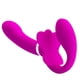 thumbnail image 2 of Consolador sin tirantes con correa, masturbador femenino, consolador de mariposa doble para estimulación del clítoris del punto G, sexo adulto, 2 of 8