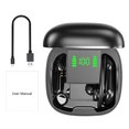 thumbnail image 1 of Auriculares Auriculares inalámbricos impermeables verdaderos Tipo en la oreja Auriculares comerciales 5.0 compatibles con Bluetooth con estuche de carga, Negro tholdsy EL000338-01B, 1 of 2