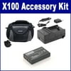 Toshiba Camileo X100 Camcorder Accessory Kit includes: SDC-26 Case, SDM-146 Charger, SDNP120 Battery