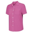 thumbnail image 5 of WTXUE Button Down Shirts Short Sleeve Shirts for Women Women Cotton Shirt Printed Fashion Down Shirts Casual Tops Short Sleeve Blouse Cotton Shirts Tunic Tops Loose Fitting Tops for Women Hot Pink 3Xl, 5 of 9